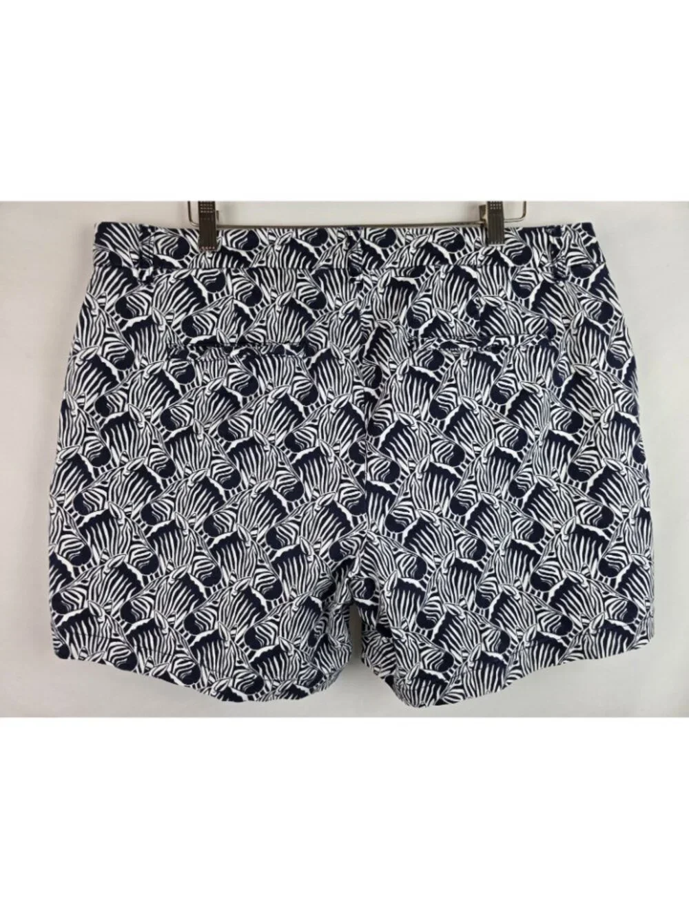 Crown & Ivy Shorts Womens Plus Size 16W Black & White Zebra Zoo Shorts